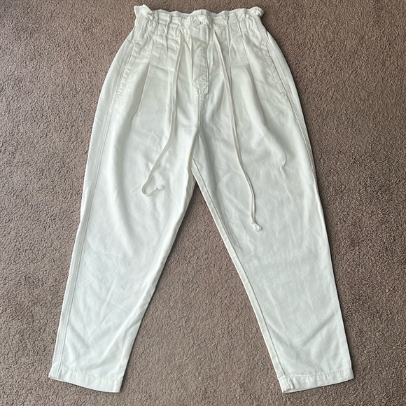 Free People Margate Pleated Trouser White - Picture 5 of 15